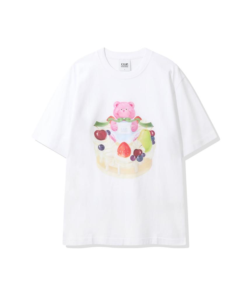 CGP (Women) Cake Kogomi Short Sleeve T-Shirt - White