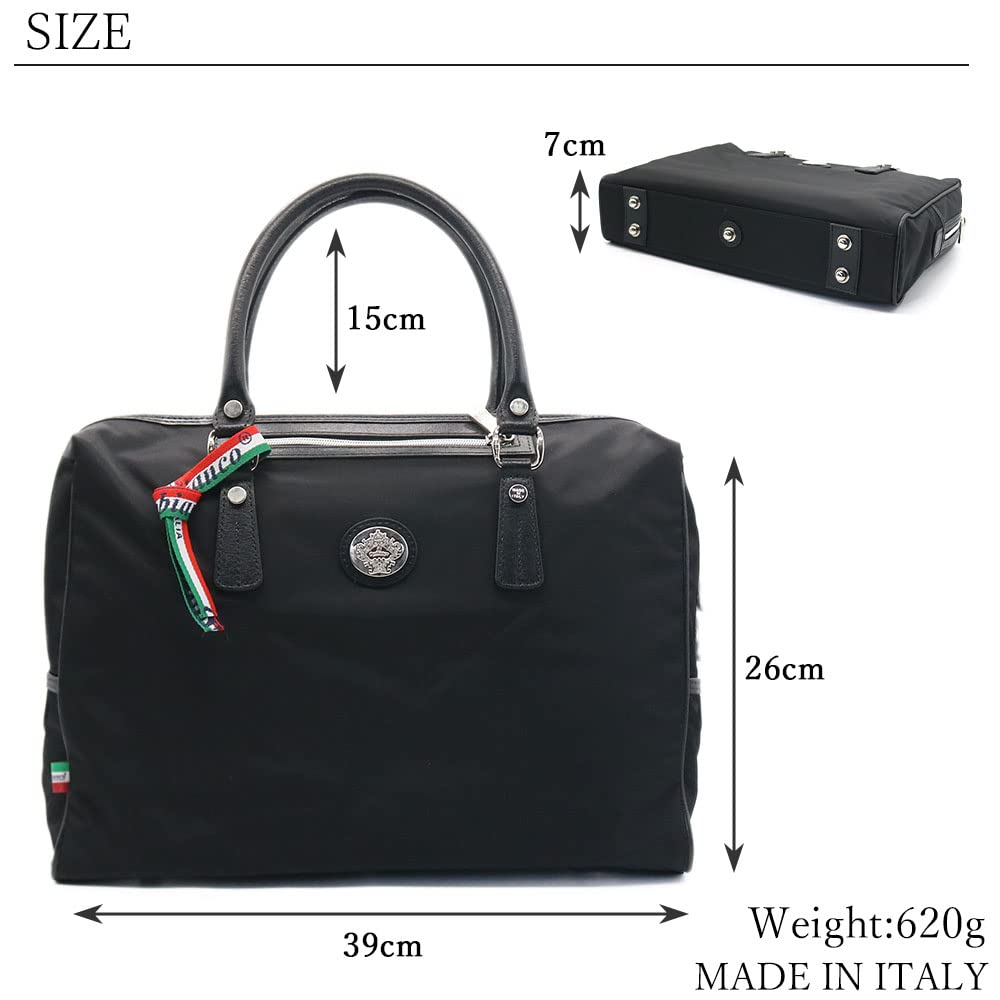Orobianco Business Bag In Limonta Nylon and Saffiano Made In Nylon Saffiano Brand Commuter Recruitment Leather, Italy, SITRAK-C Briefcase, Men's,
