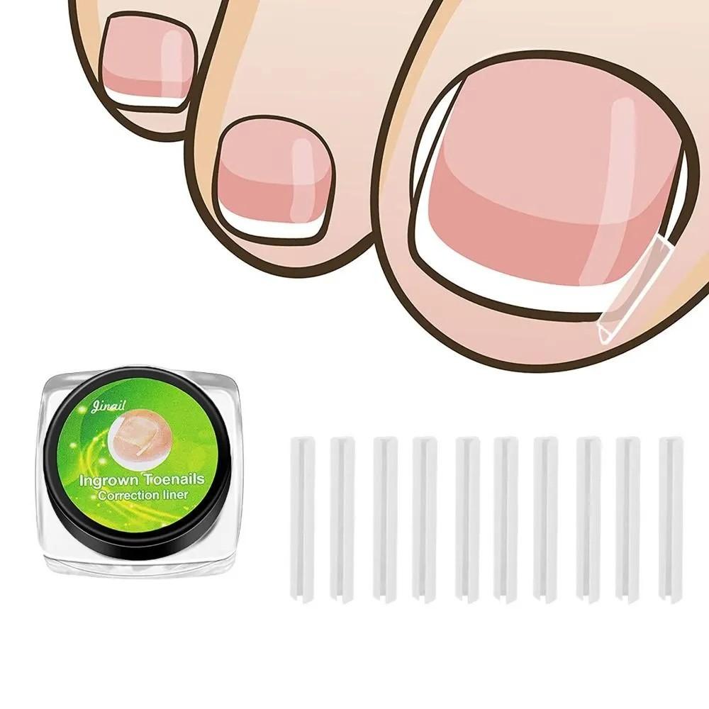 10PCS Ingrown Nail Filling Pad Sleeve Nail Pad C ,shaped Nail Pad Ingrown Nail Corrector Pedicure Tool