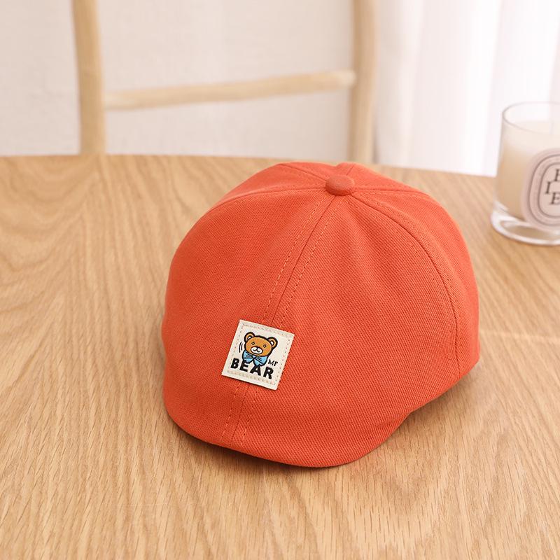 Benhui Baskenmütze mit Cartoon-Bär und Entenschnabel für Kinder im Alter von 1–3 Jahren – modische Mütze für Jungen und Mädchen