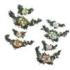 2pcs Artificial Wedding Arch Flowers Colorfast Exquisite Romantic Wedding Welcome Signs Floral Decor