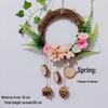 Creative Indoor Wreath Pendant: Living Room Wall Ornament & Decoration