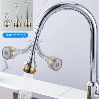 3 Modi Universal-Küchenarmatur-Adapter, 360° drehbar, Wasserhahn-Filter-Verlängerung, Küchenhelfer, Sprühwasser sparende Wasserhahn-Düse