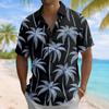 Summer Coconut Tree Palm Tree Surfing Hawaiian Men's Hawaiian Shirt Street Casual Summer Turndown Short Sleeves Polyester Shirts