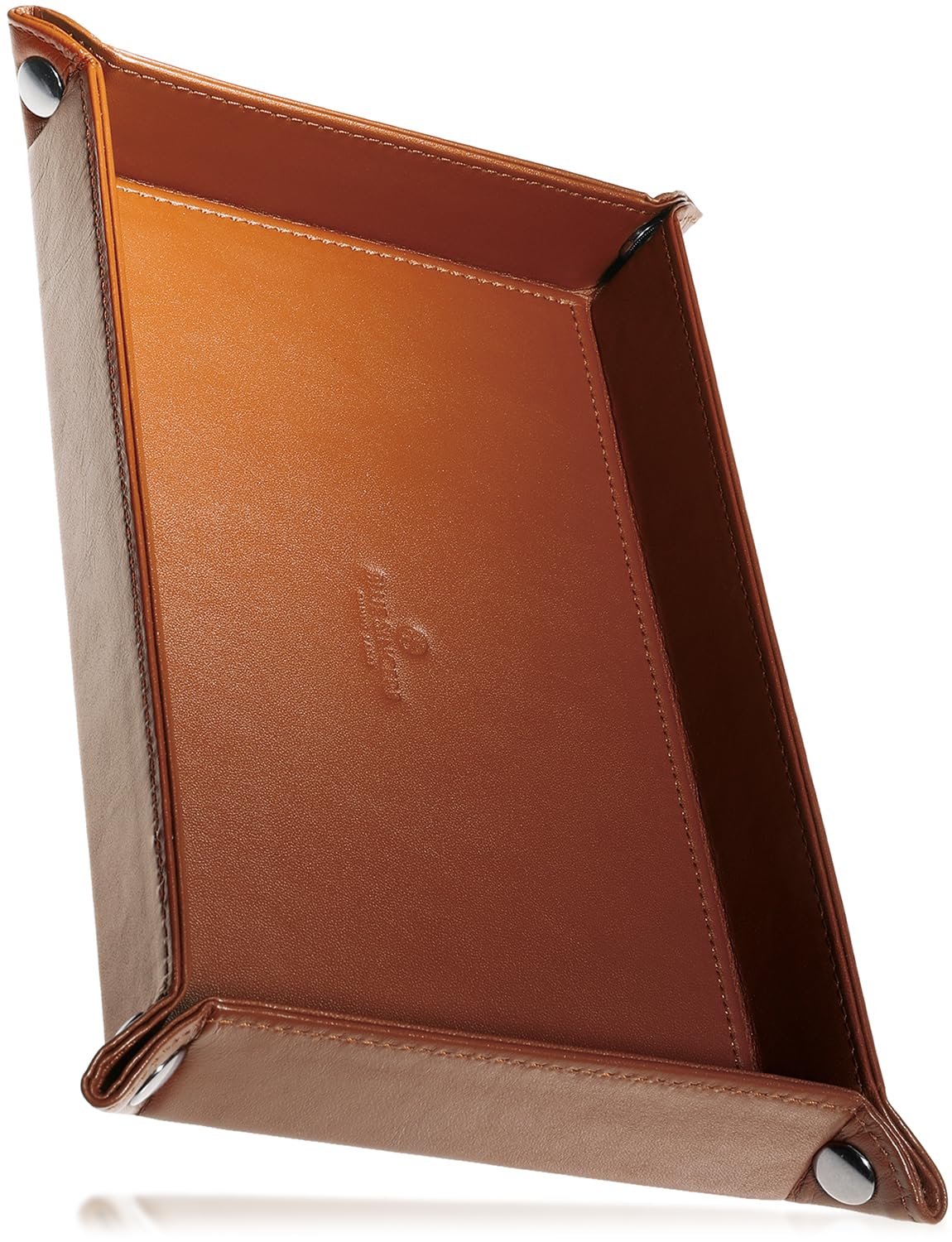 

Small item genuine tabletop perfect size for remote and smartphones KI1 [BLUE SINCERE] tray, leather, tray, rectangular, foldable, accessories,