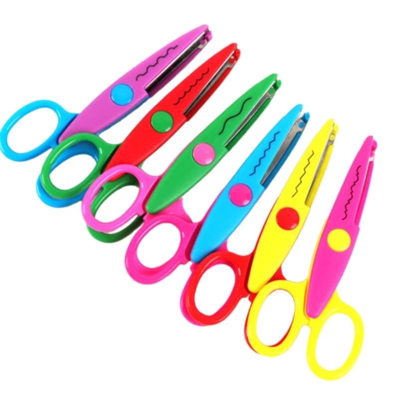

6Pcs Kids Craft Scissors Children Safety Scissors Comfortable Grip Craft Scissors for Toddler Kid Scrapbooking Art Craft 1
