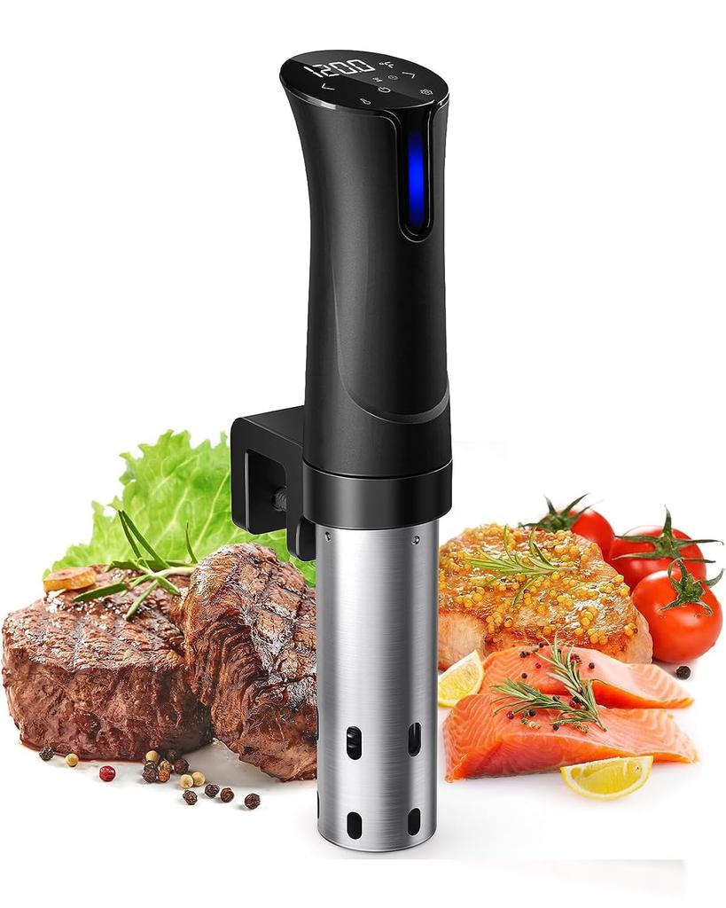 Beemyi lavtemperaturkomfyr 24 timer med reservasjonsfunksjon Sous vide Slow Cooker Sous Vide komfyr med varmebevaringsfunksjon Lav temperatur