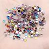 Magnifiques strass pour ongles, mélange de 3mm, demi-rond ab, 200 pièces, bijoux à bricoler soi-même, accessoires décoratifs pour la fabrication