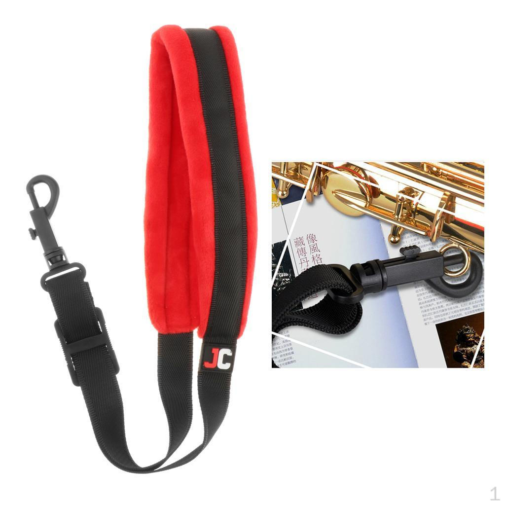 

Neck Strap Comfortable Soft Padded Hook Belt for Alto/ / Soprano Kids Adults червоний