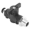 6mm Tube OD BSPP Male Thread Pneumatic Hand Valve Quick Connector with Manual SwitchBC602