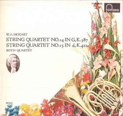 LP Record ROTH QUARTET - Mozart: String Quartet Nos. 14 and  FCM46M FONTANA Japan Classical Used