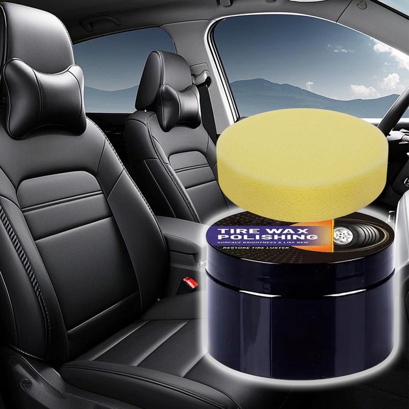 Car Interior Renovation Wax Tire Auto Wax Polish Long-Lasting Protection UV-Resistant Shine Enhancer Auto Detailing Leather Care