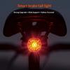 ENLEE Bicycle Tail Light, Intelligent Induction Brake Light Road Mountain Bike Night Riding Bright Light Warning Light
