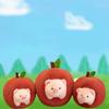 The  Able Apple Pig Plush Toy Doll Cute Pig Doll Detachable Throw Pillow Doll Gift Grabber Doll
