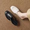Baotou half slippers women's summer fashion outer wear 2025 new soft leather retro versatile casual flat muller shoes trend