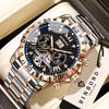 BINBOND Original Leuchtende Wasserdichte Herrenuhr Automatisches Datum Uhr Automatisches Tourbillon Mechanische Armbanduhren Für Männer Luxus