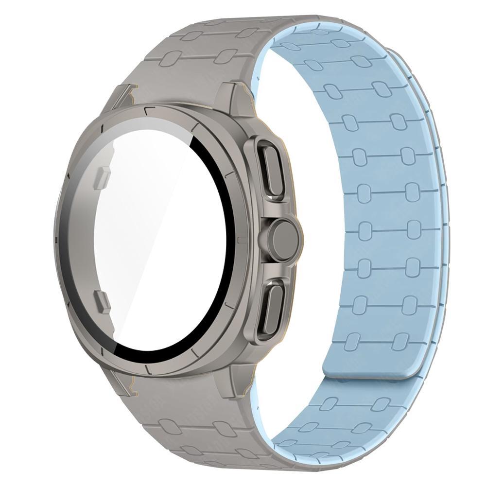 

Silicone Sports Band+PC Case For Samsung Galaxy Watch 7 40mm 44mm Change Upgrade to Galaxy Watch Ultra 47mm 2025 Silicone Magnet Galaxy Watch 7 44mm