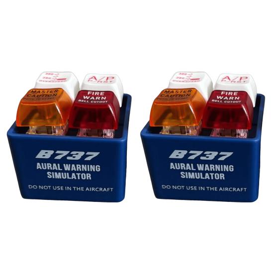 1/2 ks Klíčenka Crew Alert Egpws Simulátor varovného zvuku s baterkou Realistický letecký design Nástroj pro uvolnění tlaku