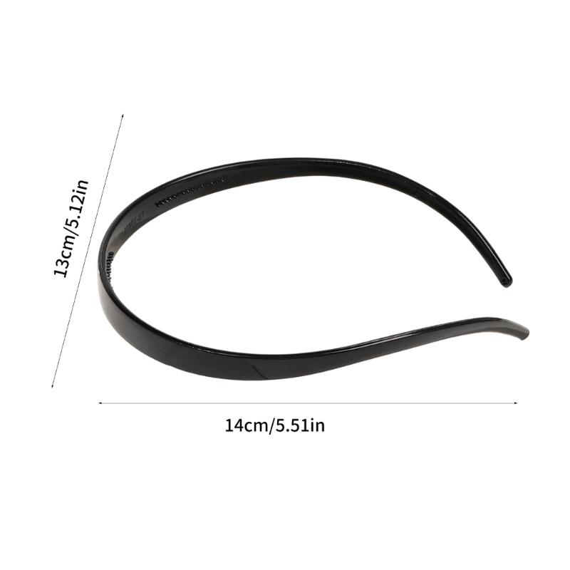 Pack Of 6 NonSlip Hairband With Grip Design Lightweight Plastic Resin Headbands For Women Girls Kids Multi Color Set