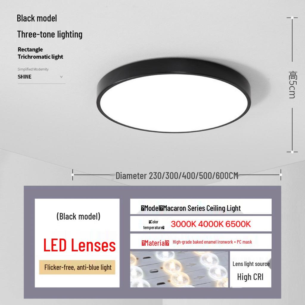 Nordic LED Ceiling Light, Super Bright & Eye-Protecting for Bedroom, Study, or Balcony