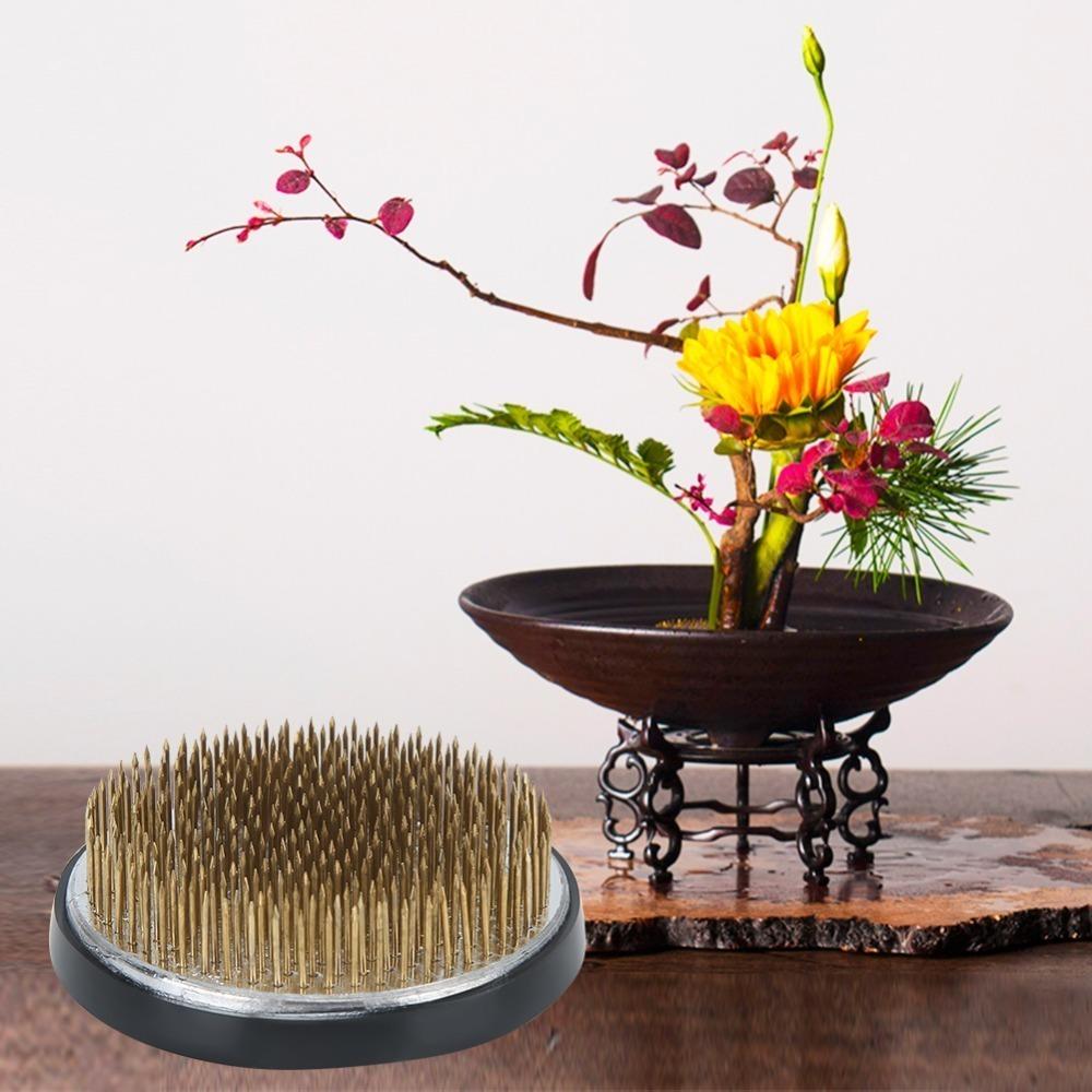 Brass Material Flower Arrangement Needle Golden Ikebana Arranger Tool Kenzan Flower Holder 3.15