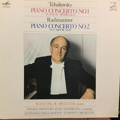 LP Record SVIATOSLAV RICHTER LENINGRAD PHILH  Tchaikovsky Piano Concerto No. 1  VIC3022 MELODIYA 1976 Japan Obi Classical Used