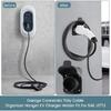 JIANWEI EV Charger Holder Wall Mount Compatible for SAE J1772, Electric Car Charging Plug Cable Hanger Cord Organizer, Electric Vehicle Charger