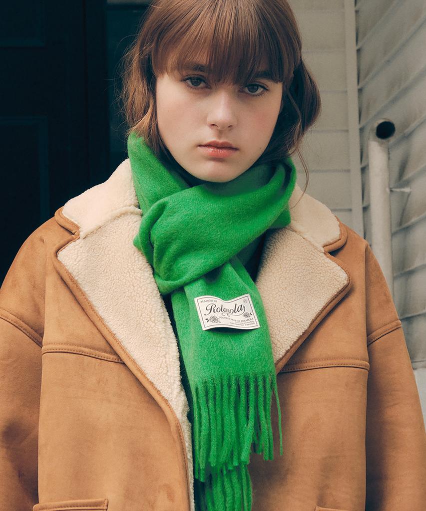 ROLAROLA Rola Wool Muffler Green