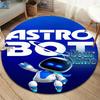 ASTRO BOT Custom Name Round Area Rug,Carpet Rug for Living Room Bedroom Sofa Playroom Decor,Non-slip Floor Mat