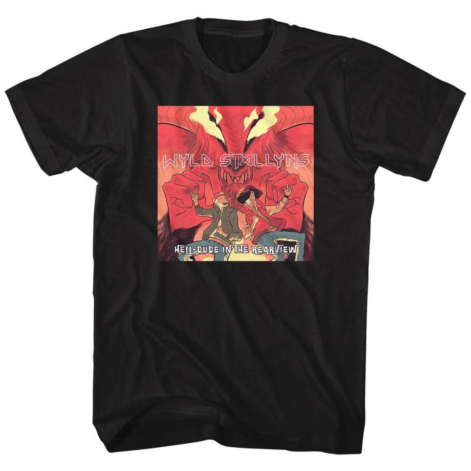 Bill and Ted Hell Dude Black Adult T-Shirt L