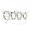 1 Set   Metal Circle Drop Small Earrings For Women Trend Pendant Piercing Earrings Set Jewelry Gift