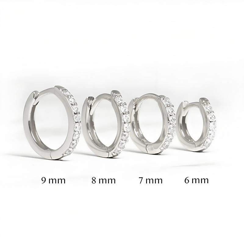 1 Set Metal Circle Drop Small Earrings For Women Trend Pendant Piercing Earrings Set Jewelry Gift