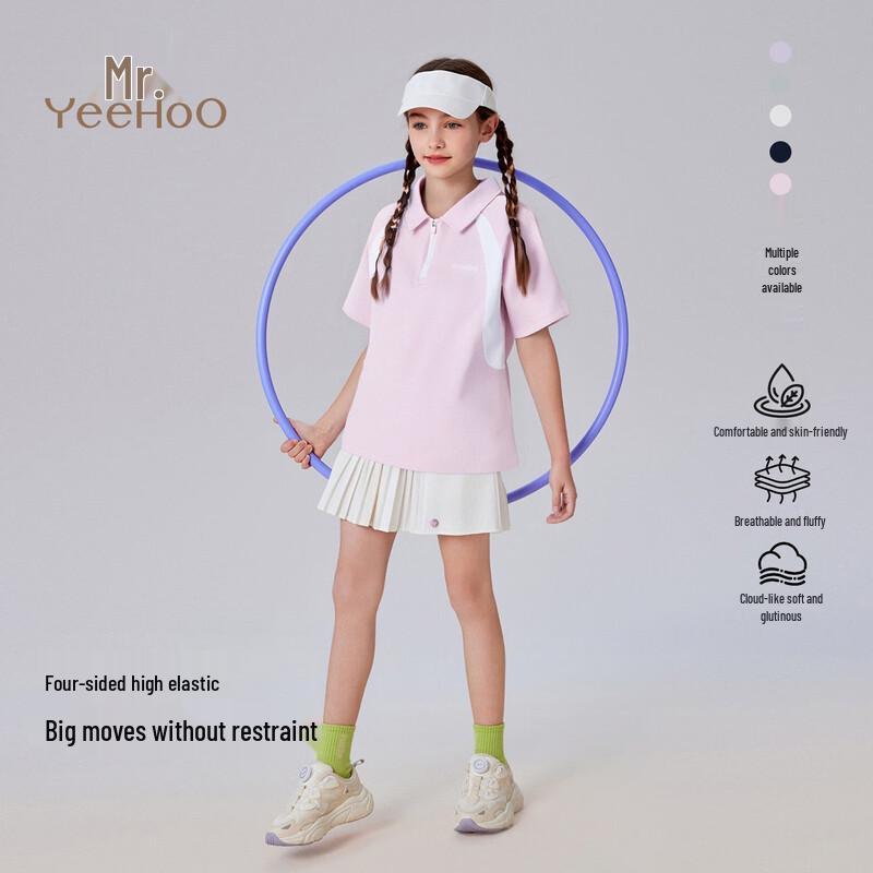 YEEHOO Kids  Cooling Quick-Dry Sport Polo Shirt 160