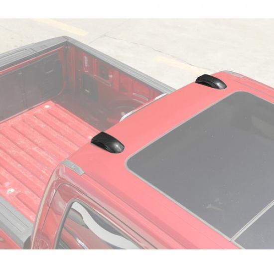 2XExterior Roof Antenna Base Cover Trim Shell  For Ford F150 +Carbon Fiber