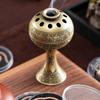Creative Mini Aromatherapy Furnace, Home Indoor Zen Tea Ceremony Decoration, Chinese Style Metal Shape Small Incense Burner, 1Pc
