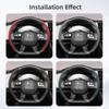 bpzsw1 Suitable for Ds Breathable Hole Leather Steering Wheel Cover Segmented Quick Release Design Non-Slip Durable 3 4 5 6 7 9 Crossback E-Tense 