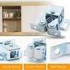 4pcs Door Catches Double Roller Strong Hold Cupboard Cabinet Door