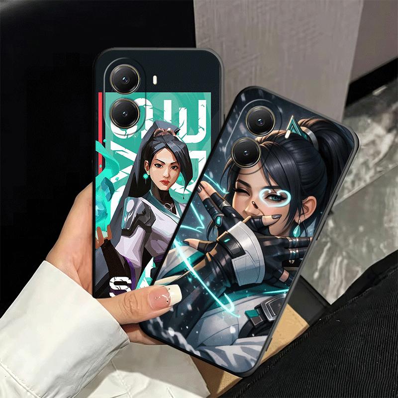 V-Valorant Sage Weiche Handyhülle für Xiaomi Poco X5 X6 X7 X8 Pro Max X3 F7 F8 Ultra M8 M7 M6 M5 Redmi 15 15C 14C 13C 12C X4 F6
