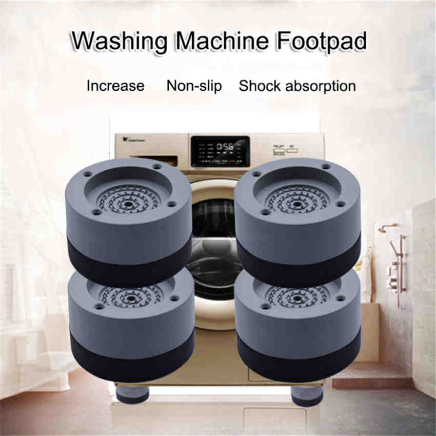 4 Pcs Washing Machine Rubber Mat Anti-Vibration Pad Dryer Universal Fixed Non Slip Pad