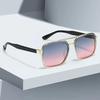 Nicht polarisierte Europa und Amerika Mode Sonnenschutz Lichtblockierende Sonnenbrille Herren Damen Quadratische Bequeme Brille