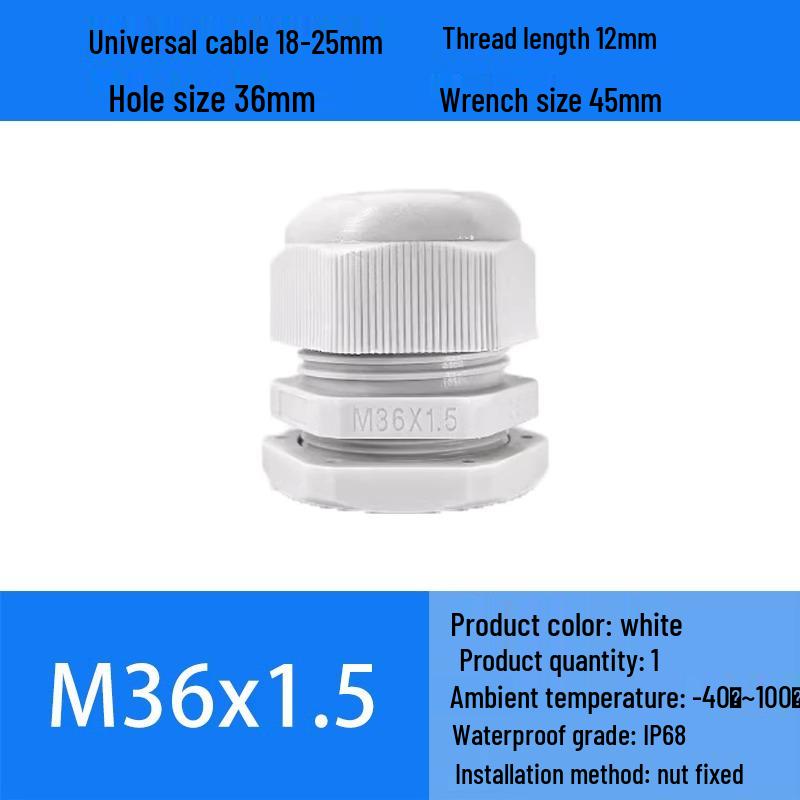 M Series Waterproof Nylon Cable Gland Connector