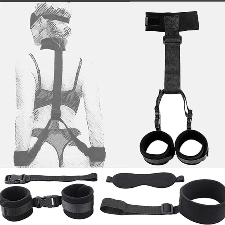 Handcuff Eye Blindfold Sex Restraint Handcuffs  Adult Game Sextoy SM Slave Backhandcuff Bandage Couple Bed Game Sex Toys