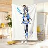 Anime Character L-LuoS TianyiS Throw Soft Warm Throw Blanket for Bedroom Living Room Bed Travel Camping Picnic Gift
