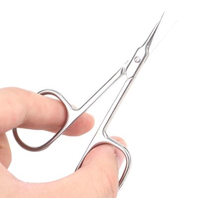 Tesoura de cutícula de aço inoxidável para unhas Tesoura de cutícula aparador removedor de pele morta
