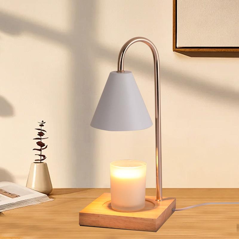 Flameless Dimmable Aroma Lamp - Wax Melter & Candle Holder for Bedroom