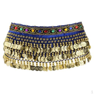 Belly Dance Waist Wrap Belt Gold Coins