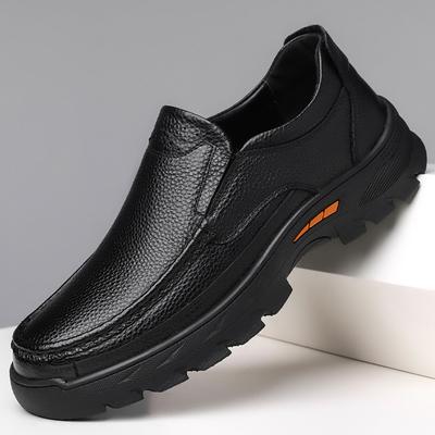 Leather Men Casual Shoes 2024 New Brand Men Comfortable Loafers Breathable Slip On Men Driving Shoes New Breathable Male Flats