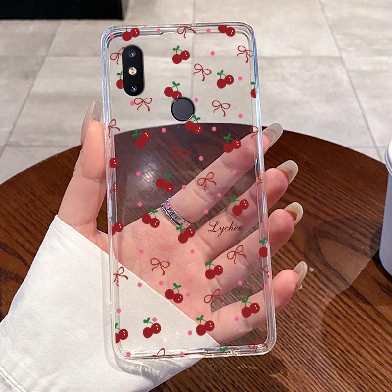 Jelly Casing For Xiaomi Mi Mix 2s Fundas Protective Coque Clear Silicone Soft TPU Back Cover Cute Rabbit Cat Dinasaur Phone Case