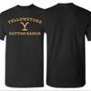 Yellowstone Large Gold Dutton Ranch T-Shirts for Men  Vintage Cotton Tees Crewneck Short Sleeve T Shirt Birthday Gift Clothes