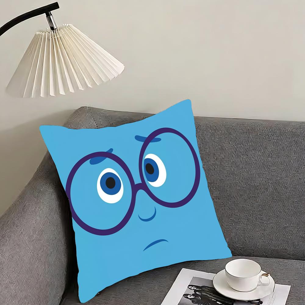 CARTOON ANGRY EYES Cute Cushion Cover Pillowcase Ultra Soft Skin Friendly Fabric Cloud Like Comfort  Concealed Zipper